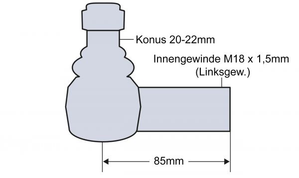 Kugelgelenk Kugelkopf für Steyr M 948 958